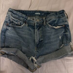 old navy high rise jean shorts size 4